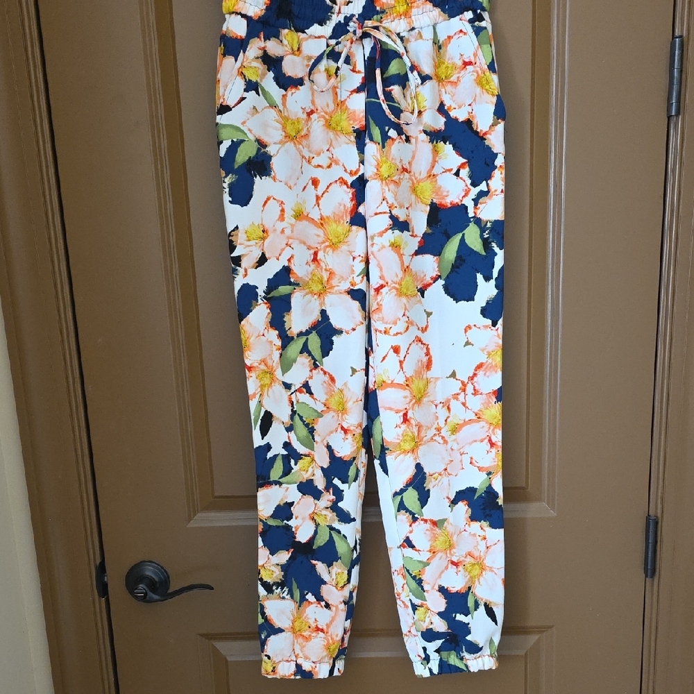 Ladies JCrew Floral Joggers,  Sz 00